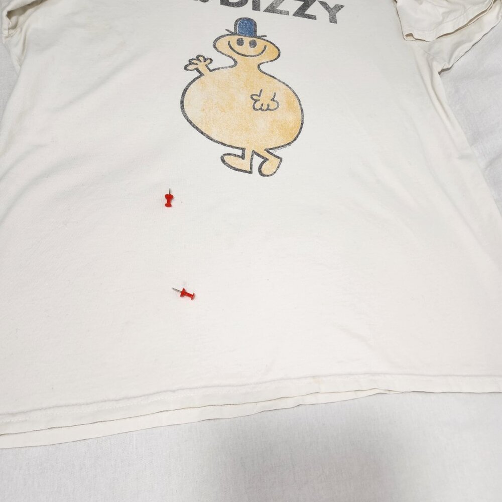RARE Vintage MR. DIZZY 2007 Sun Faded White Cartoon T-Shirt Size X-Large U.S.A. - Picture 8 of 17